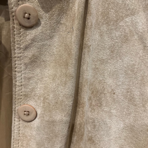 Suede light tan women’s jacket size 4 - Picture 4 of 5